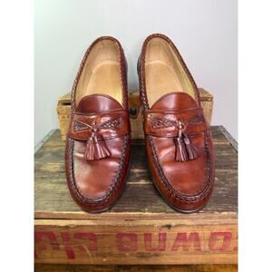 Allen Edmonds Mens Brown Maxfield Leather Tassel Loafers Shoes 11.5D